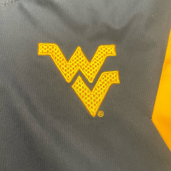 WVU Nike fitstorm gold and blue mens small pullover jacket. Excellent condition. - Picture 6 of 7